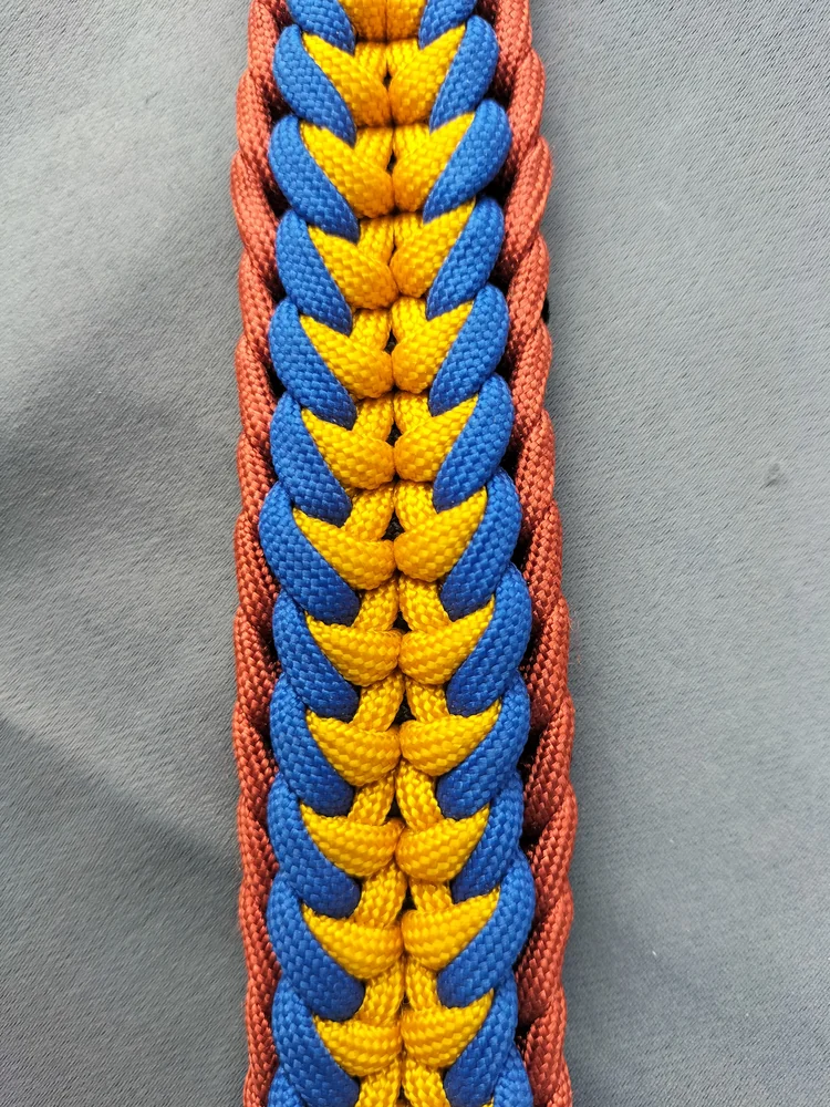 Collier tressé en paracorde pour chien, motif Vampire